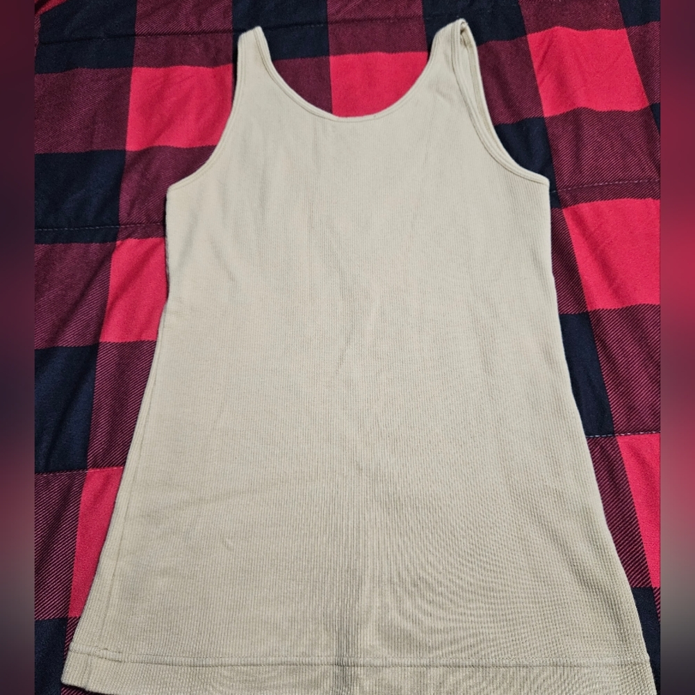 Gucci Cream Ribbed Tank Top - Picture 2 of 7